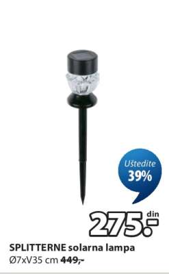 SPLITTERNE SOLARNA LAMPA
