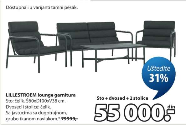 LILLESTROEM lounge garnitura