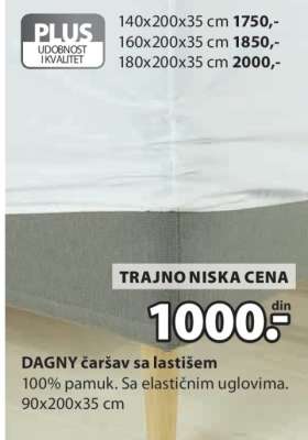 DAGNY čaršav sa lastišem