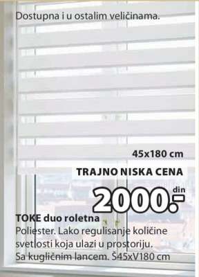 TOKE DUO ROLETNA