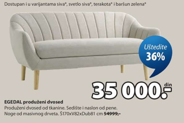 EGEDAL PRODUŽENI DVOSED