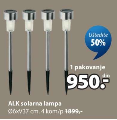 ALK SOLARNA LAMPA