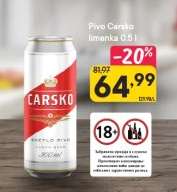 Pivo Carsko limenka 0.5 l