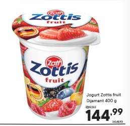 Jogurt Zottis fruit Dijamant 400 g