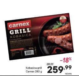 Kobasica grill Carnex 280 g