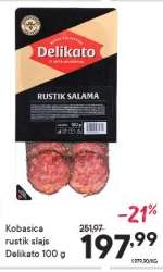 Kobasica rustik slajs Delikato 100 g