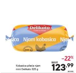 Kobasica pileća njam mini Delikato 325 g