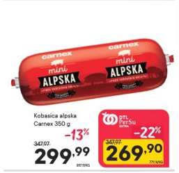 Kobasica alpska Carnex 350 g
