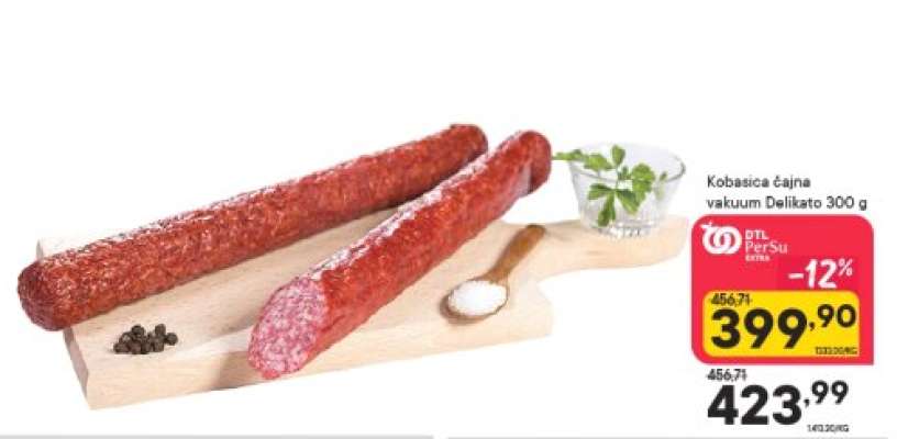 Kobasica čajna vakuum Delikato 300 g