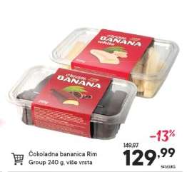Čokoladna bananica Rim Group 240 g, više vrsta