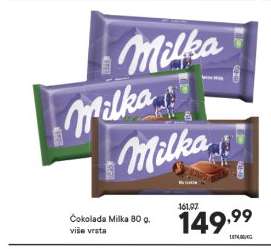 Čokolada Milka 80 g