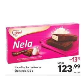 Napolitanke prelivene Štark nela 132 g