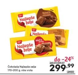 ČOKOLADA NAJLEPŠE ŽELJE