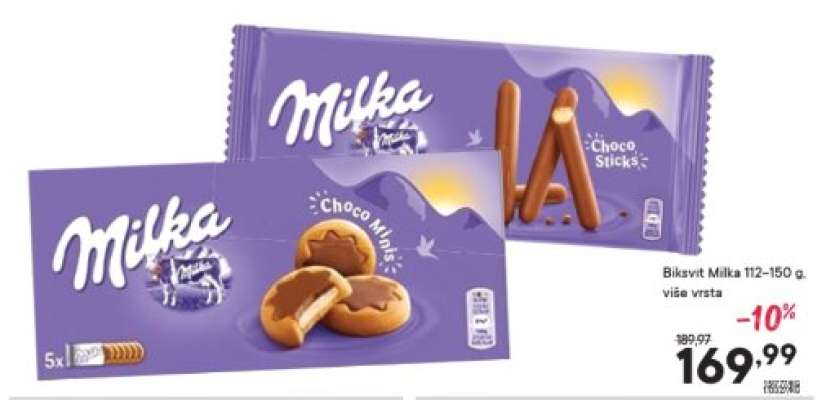 Biskvit Milka 112–150 g