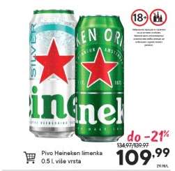 Pivo Heineken limenka