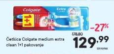 Četkica Colgate medium extra clean 1+1 pakovanje