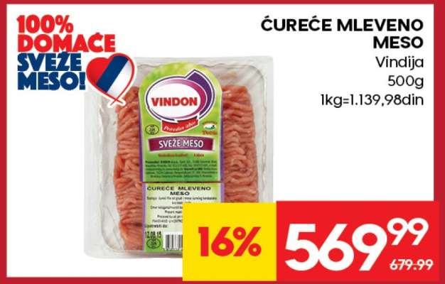 ćureće mleveno meso