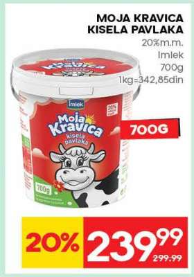 MOJA KRAVICA KISELA PAVLAKA