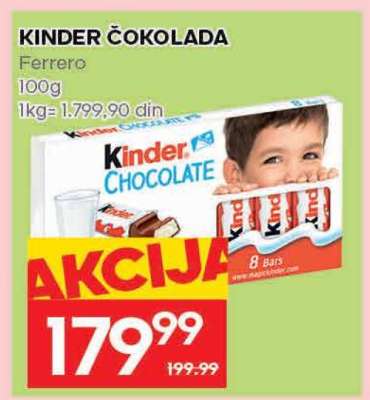 Kinder Čokolada
