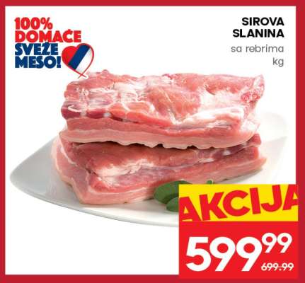 Sirova Slanina sa rebrima