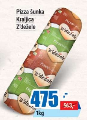 Pizza šunka Kraljica Z' Dežele