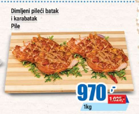 Dimljeni pileći batak i karabatak