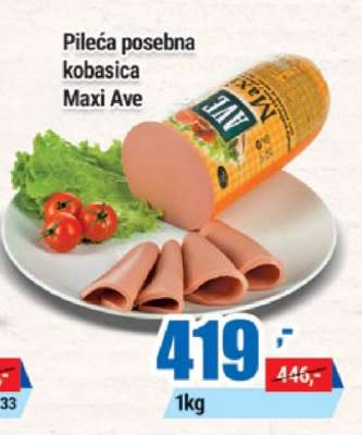 Pileća posebna kobasica Maxi Ave