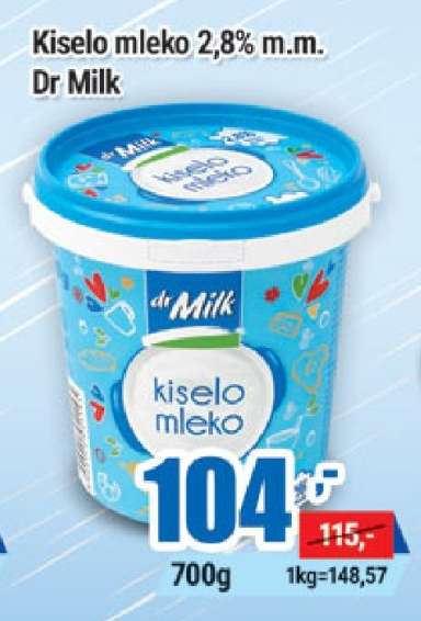 KISELO MLEKO 2.8 % m.m. dr Milk