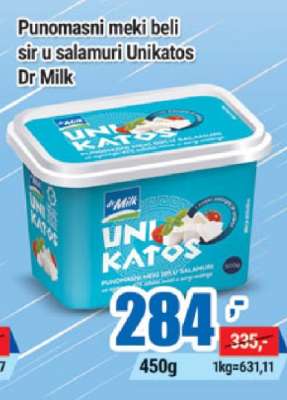 Punomasni meki beli sir u salamuri Unikatos Dr Milk