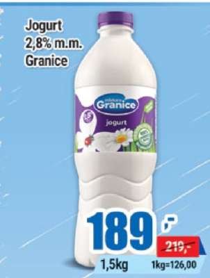 Jogurt 2,8% m.m. Granice