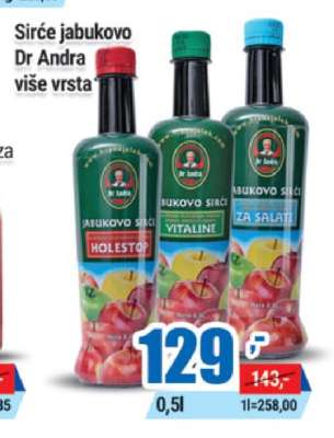 Sirće jabukovo Dr Andra više vrsta