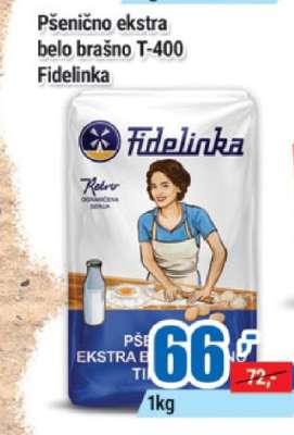 Pšenično ekstra belo brašno T-400 Fidelinka