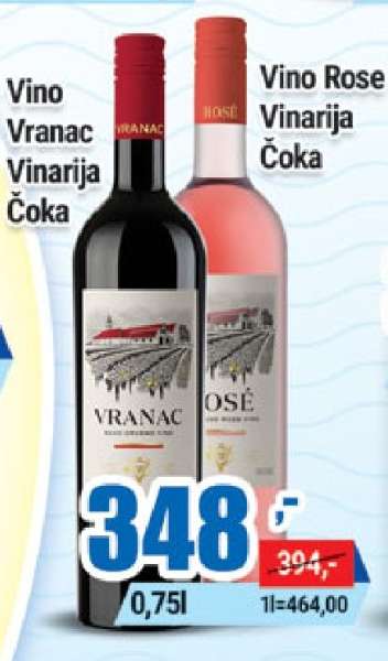 Vino Vranac Vinarija Čoka