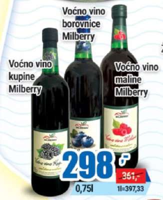 Voćno vino Milberry
