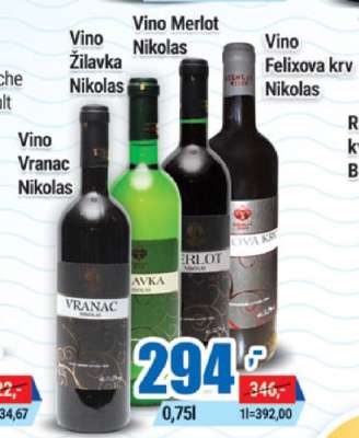 Vino Vranac Nikolas