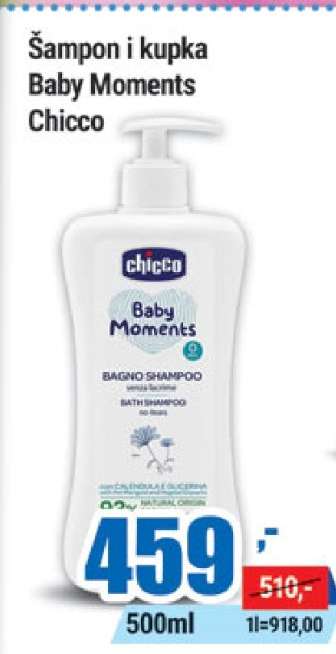 Šampon i kupka Baby Moments Chicco