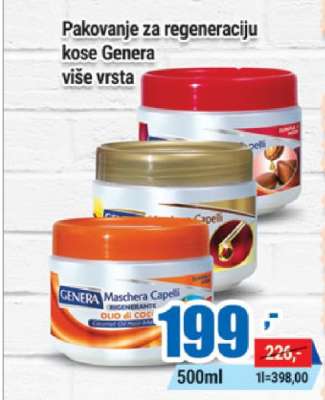 Pakovanje za regeneraciju kose Genera