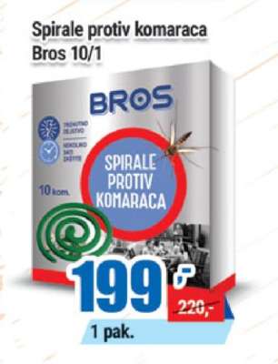 Spirale protiv komaraca Bros, 10/1