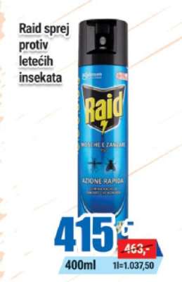Raid sprej protiv letećih insekata