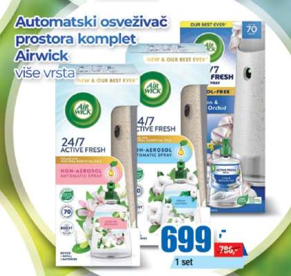 Automatski osveživač prostora komplet Airwick