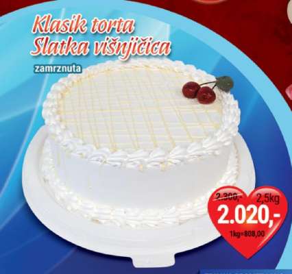 Klasik torta Slatka višnjica