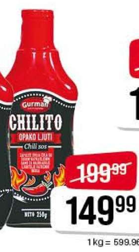 Gurman Chilito Opako Ljuti Chili sos