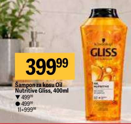Šampon za kosu Oil Nutritive Gliss, 400ml