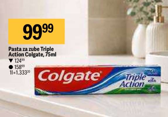 Pasta za zube Triple Action Colgate 75ml