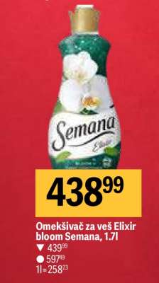 Omekšivač za veš Elixir bloom Semana, 1.7l