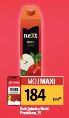 Sok jabuka Next Premium, 1l