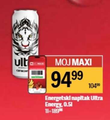 Energetski napitak Ultra Energy 0.5l
