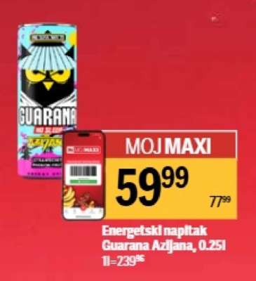 Energetski napitak Guarana Azljana, 0.25l