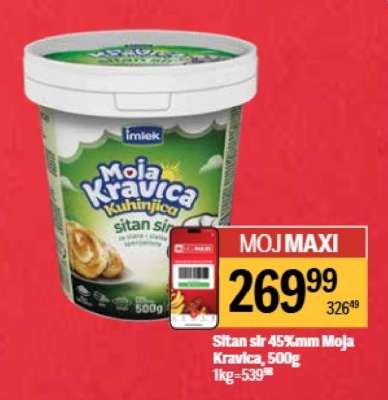 Sitan sir 45 mm Moja kravica 500g