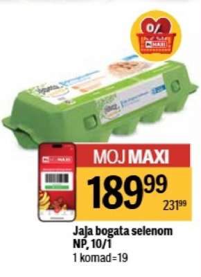 Jaja bogata selenom NP 10/1
